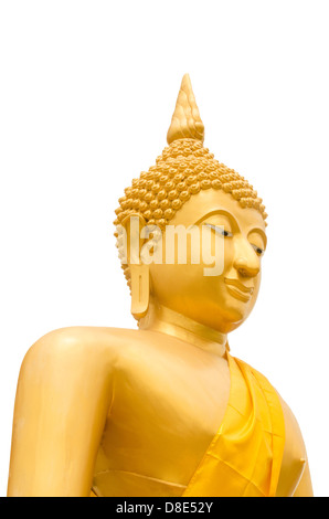 Une image ou une statue de Bouddha assis dans la position de méditation et assis les jambes avec un haut de l'autre. Banque D'Images