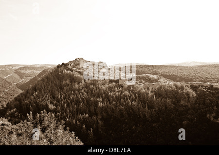 La Citadelle de Salah ed-Dîn (autrefois connue sous le nom de Saône, également connu sous le nom de Château Saladdin) en Syrie. Banque D'Images