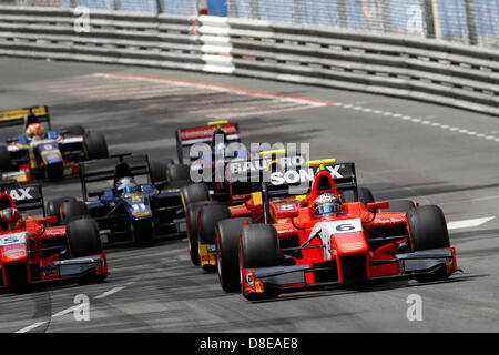 Sport Automobile : GP2 Series 2013, Grand Prix de Monaco, # 6 Mitch Evans (NZL, Arden International) Banque D'Images