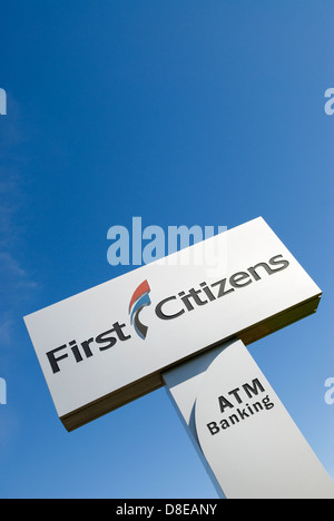 First Citizens Bank Inscrivez-USA. Banque D'Images