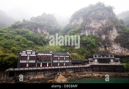 Tribus de la visite des Trois Gorges Xiling,, Chine Banque D'Images