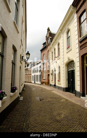 Street View de Begijnhofstraat dans la ville de Sittard province de Limbourg, Pays-Bas. Banque D'Images