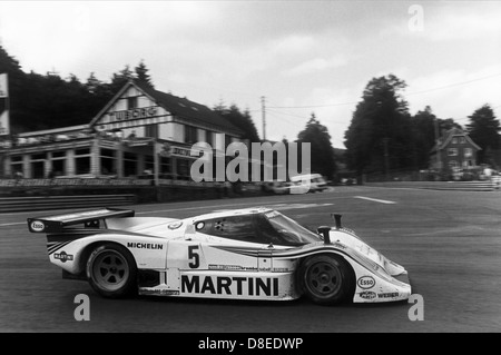 1000 KM Spa ; 1985 ; Belgique, Lancia Martini ; ; Lancia LC2 ; Mauro Baldi (I)/Bob Wollek (F);Patrese Banque D'Images