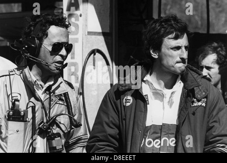 Cesare Fiorio et Ricardo Patrese, Lancia LC2, 1000 km de Monza 1985 Banque D'Images