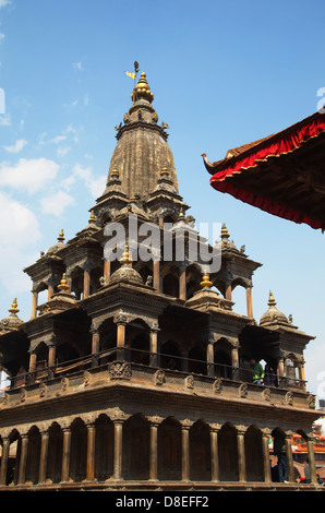 Krishna Mandir, Durbar Square, Patan (Site du patrimoine mondial de l'UNESCO), Katmandou, Népal Banque D'Images