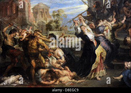 Peter Paul Rubens (1577-1640). L'allemand peintre baroque flamand. Massacre des Innocents, 1635-40. Détail. Banque D'Images