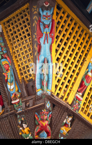 Détail de Bhimsen Temple, Katmandou, Népal Banque D'Images