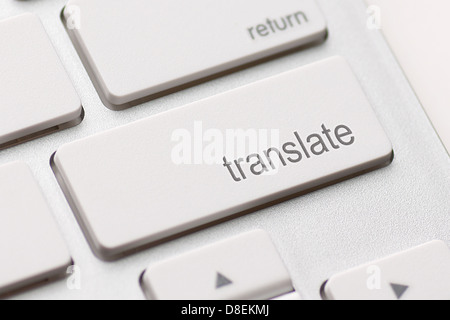 Translate ordinateur clé en montrant Traducteur en ligne Banque D'Images