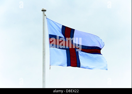 D'un drapeau des Îles Féroé Banque D'Images