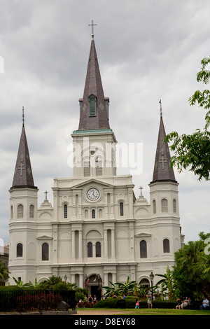 Saint Louis l'Cathedral-New Nouvelle-Orléans, Louisiane USA Banque D'Images