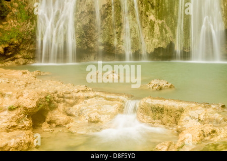 Salto del Limon à Samana, République dominicaine. Banque D'Images