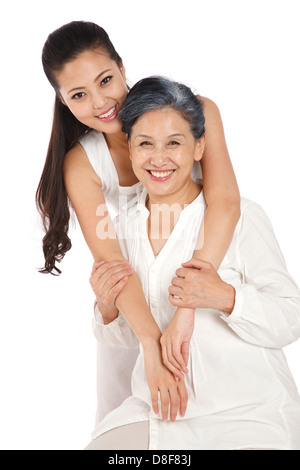 Mère et fille Banque D'Images