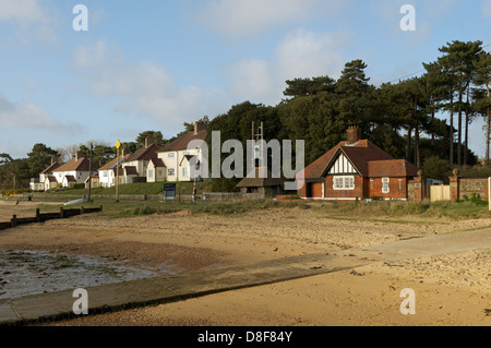 Ancien logement, M.O.D. Bawdsey Ferry, Suffolk, UK. Banque D'Images