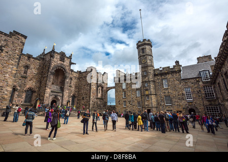 Grande Bretagne, Ecosse, Edimbourg, le Royal Palace carré du château d'Edimbourg Banque D'Images