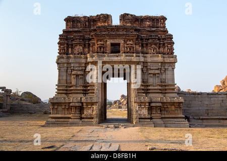 Temple Achyutaraya, Ruines de Hampi, Inde Banque D'Images