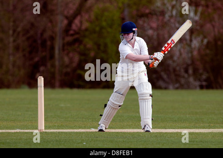 Le sport universitaire, mesdames cricket Banque D'Images