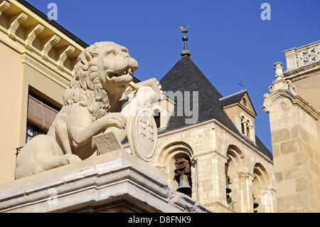 sculpture du Lion Banque D'Images