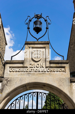 Sion Congregational Church sign in Frome, Somerset, UK Banque D'Images