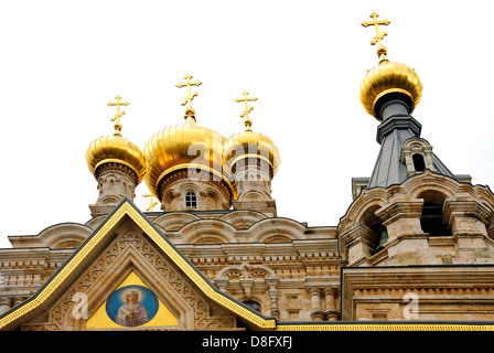 Eglise orthodoxe russe de Sainte Marie Madeleine Banque D'Images