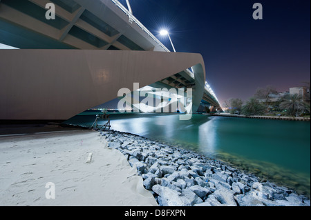 Pont Sheikh Zayed à Abu Dhabi, Émirats arabes unis Banque D'Images