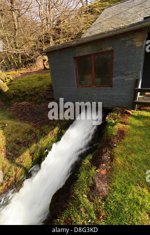 Une petite échelle Hydro Electric Power Station à Llanuwchllyn près de Bala Banque D'Images