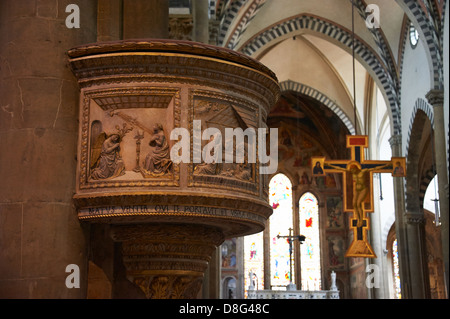 Église de Santa Maria Novella, Florence, UNESCO World Heritage Site, Toscane, Italie, Europe Banque D'Images