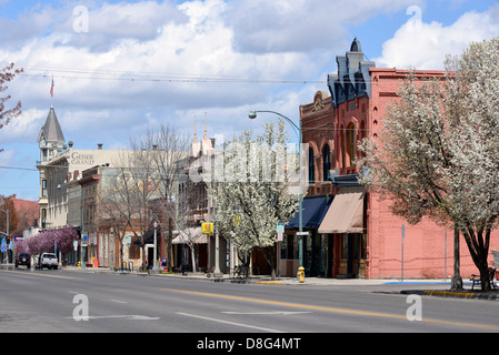 Le centre-ville de Baker City, Oregon. Banque D'Images