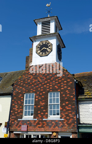 L'Ancienne Halle avec tour de l'horloge, High Street, Worthing, West Sussex, UK Banque D'Images