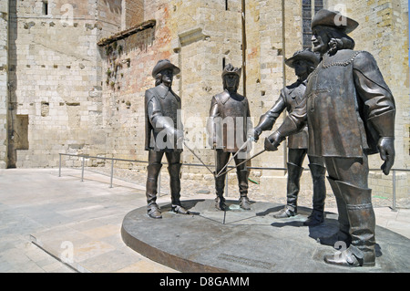 Les quatre mousquetaires Banque D'Images