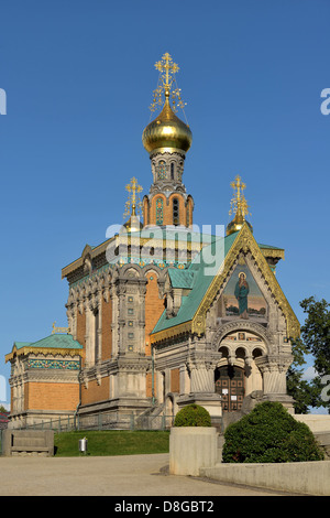 Chapelle russe Darmstadt Banque D'Images