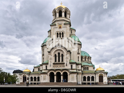 La cathédrale Alexandre Nevski, à Sofia, Bulgarie Banque D'Images