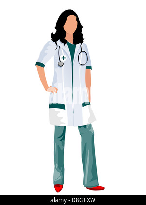 Femme médecin Banque D'Images