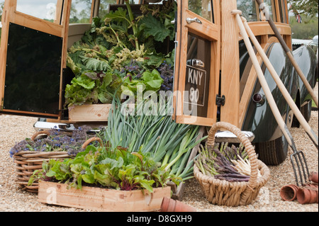 La fête d'été à Daylesford Organic Farmshop à Kingham, Gloucestershire, Angleterre, Royaume-Uni. Banque D'Images