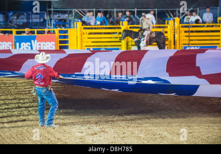 La cérémonie d'ouverture de l'Helldorado Days Professional Rodeo à Las Vegas Banque D'Images