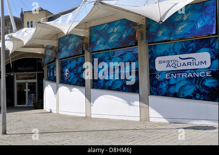 L'entrée de l'Aquarium de Bristol Banque D'Images