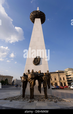 Roumanie, Bucarest, Monument aux héros de la révolution de 1989 Banque D'Images