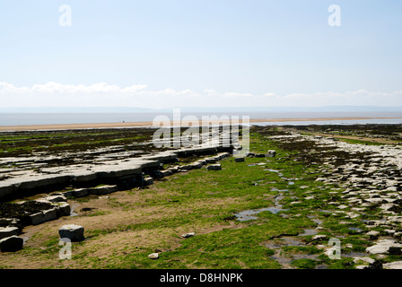 St Marys well bay près de penarth vallée de Glamorgan au Pays de Galles du sud Banque D'Images