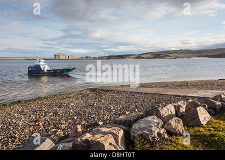 Cromarty-Nigg Ferry sur l'île Noire en Ecosse. Banque D'Images