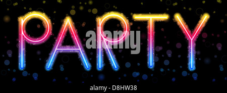 Vector - Partie Rainbow Glitter Sparkles avec lumières Banque D'Images