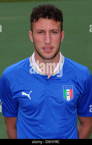 Vasco Regini (ITA), 28 mai 2013 - Football : l'équipe U-21 Italie session photo officiel pour le championnat de l'UEFA des moins de 21 ans (EURO) au Centro Tecnico de Milanello Milanello, Italie. (Photo de Maurizio Borsari/AFLO) Banque D'Images