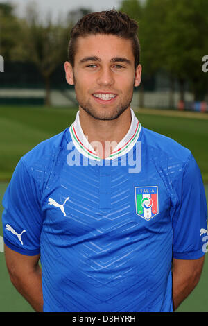 Fausto Rossi (ITA), 28 mai 2013 - Football : l'équipe U-21 Italie session photo officiel pour le championnat de l'UEFA des moins de 21 ans (EURO) au Centro Tecnico de Milanello Milanello, Italie. (Photo de Maurizio Borsari/AFLO) Banque D'Images