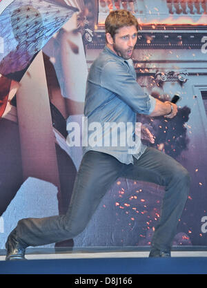 Tokyo, Japon. Le 28 mai 2013. L'acteur Gerard Butler assiste à une conférence de presse pour le film 'l'Olympe est tombé" à Tokyo, Japon, le 28 mai 2013. Le film s'ouvre le 8 juin au Japon. Credit : AFLO Co.,Ltd/Alamy Live News Banque D'Images