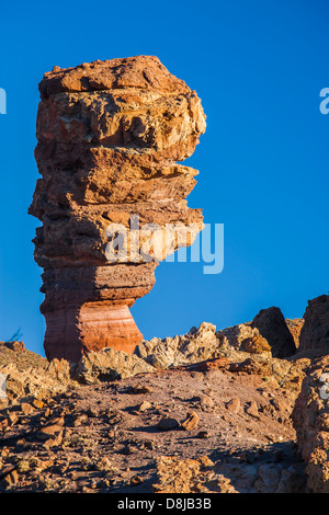 La montagne Teide André rock formation. Tenerife. Volcan. Cinchado à Los Roques. Canaries, Espagne. Banque D'Images