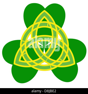 Symbole de la trinité celtique chrétienne Banque D'Images