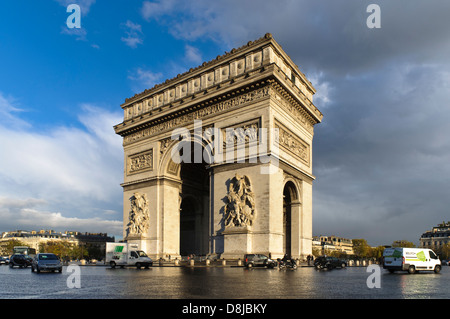 Arc de Triomphe, Paris, France Banque D'Images