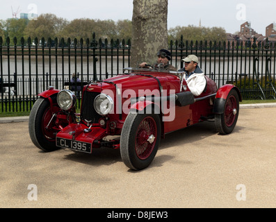 Un rare 1935 Aston Martin 1½ litre ‘Ulster’ au Old Royal Naval College, Greenwich, Banque D'Images