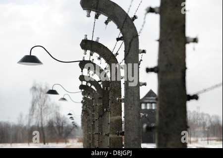 Pologne Oswiecim Auschwitz Birkenau II, camp de concentration de régime nazi, où 1 milliards de juifs où assassiné par SS Banque D'Images