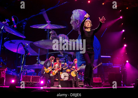 Les Rolling Stones effectuer pendant leur '50 et le décompte' tour à Toronto, Ontario, Canada. 05.25.13 Centre Air Canada Banque D'Images