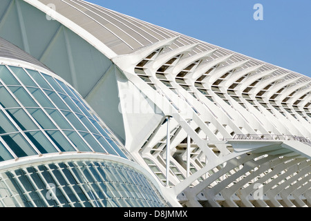 Museo de las Ciencias Príncipe Felipe, Cité des Arts et des Sciences, Valence, Espagne Banque D'Images