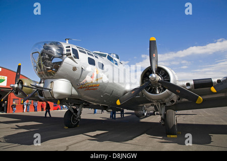 Une guerre mondiale deux bombardier B-17 de Bend, Oregon Banque D'Images